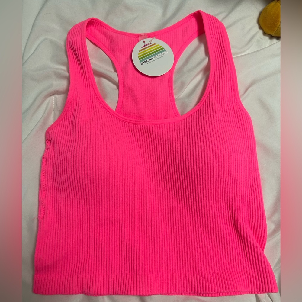 Hot pink tank